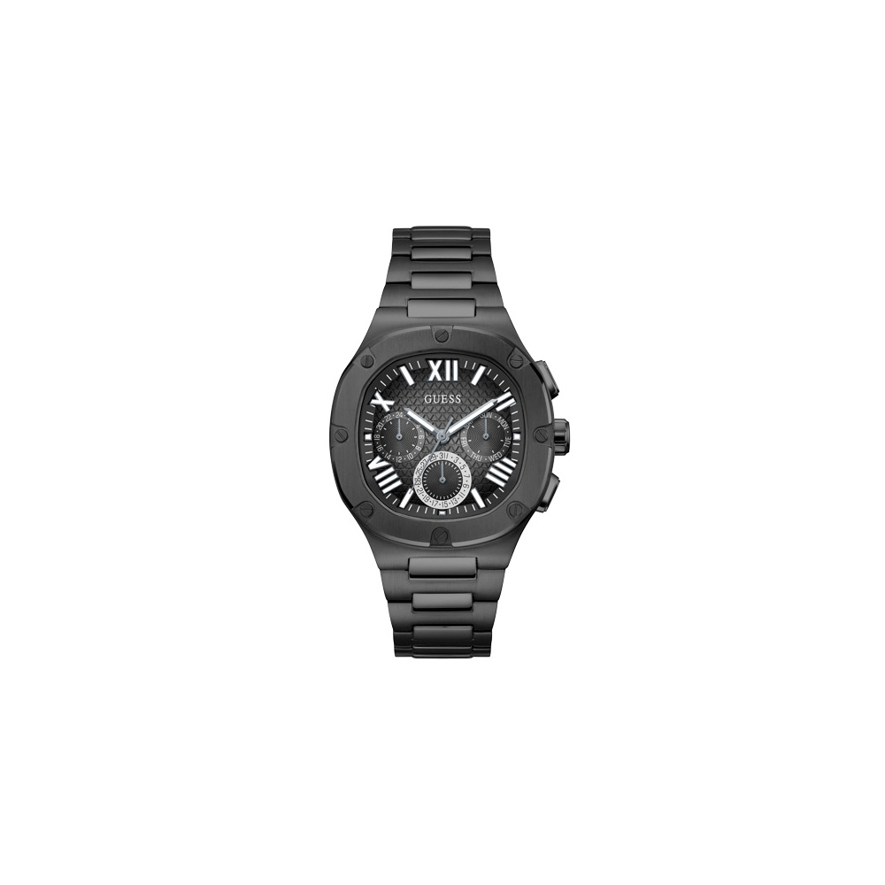 Guess GW0572G3 Orologio Uomo Headline, Movimento Analogico, Cassa 42mm, Bracciale Nero