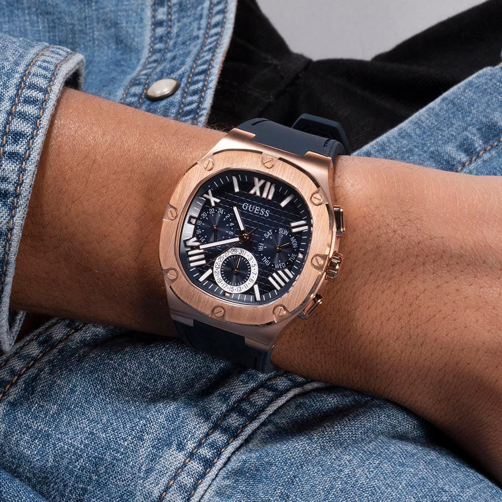 Guess Analog GW0571G2, blue, 42, strip : Buy Online at Best Price in KSA - Souq is now