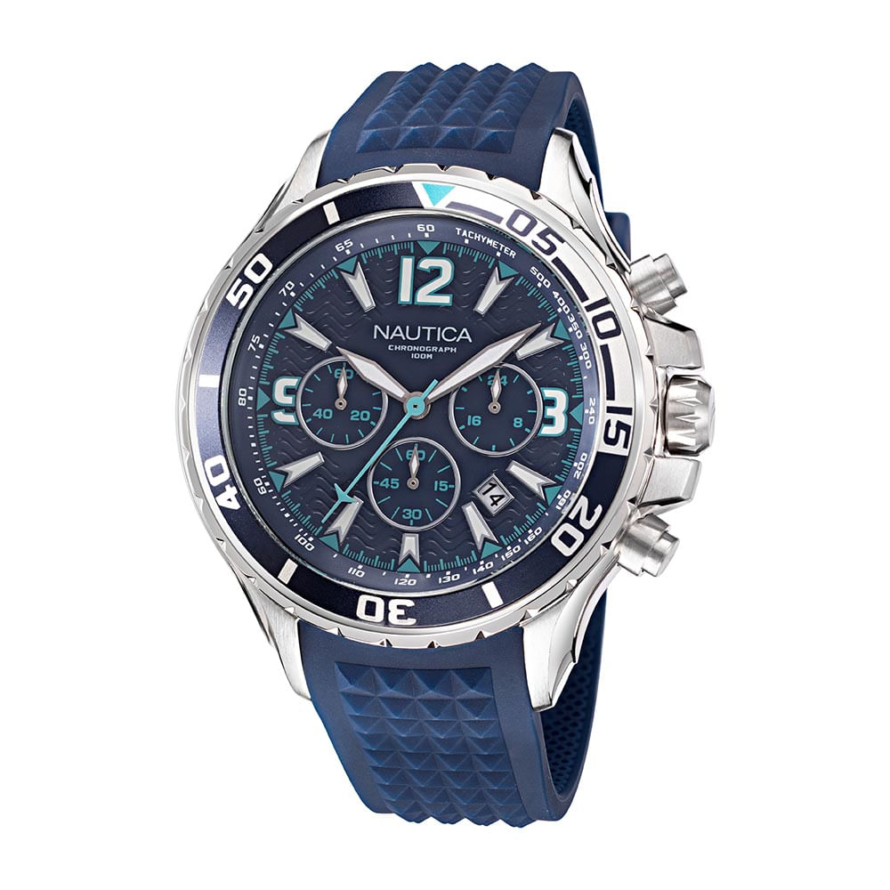 Reloj cheap nautica plateado